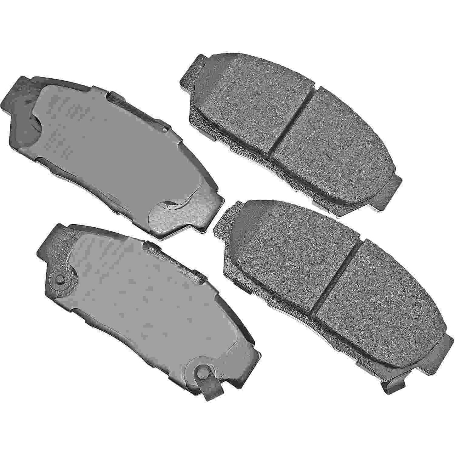 Front View of Front Disc Brake Pad Set AKEBONO ACT617