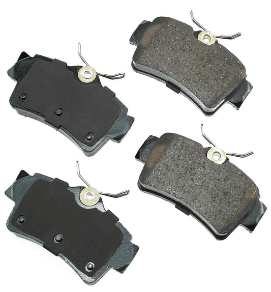 Front View of Rear Disc Brake Pad Set AKEBONO ACT627