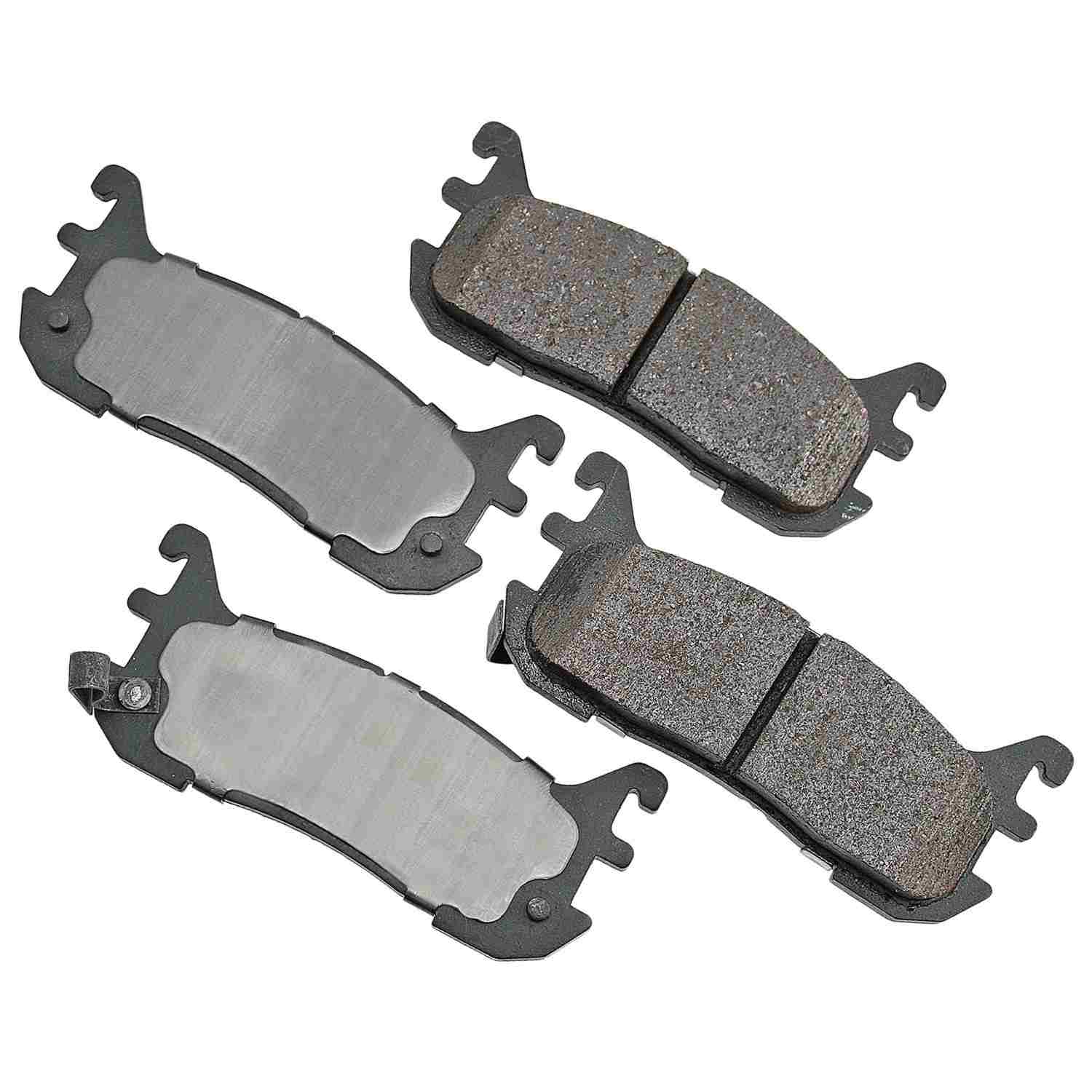 Front View of Rear Disc Brake Pad Set AKEBONO ACT636