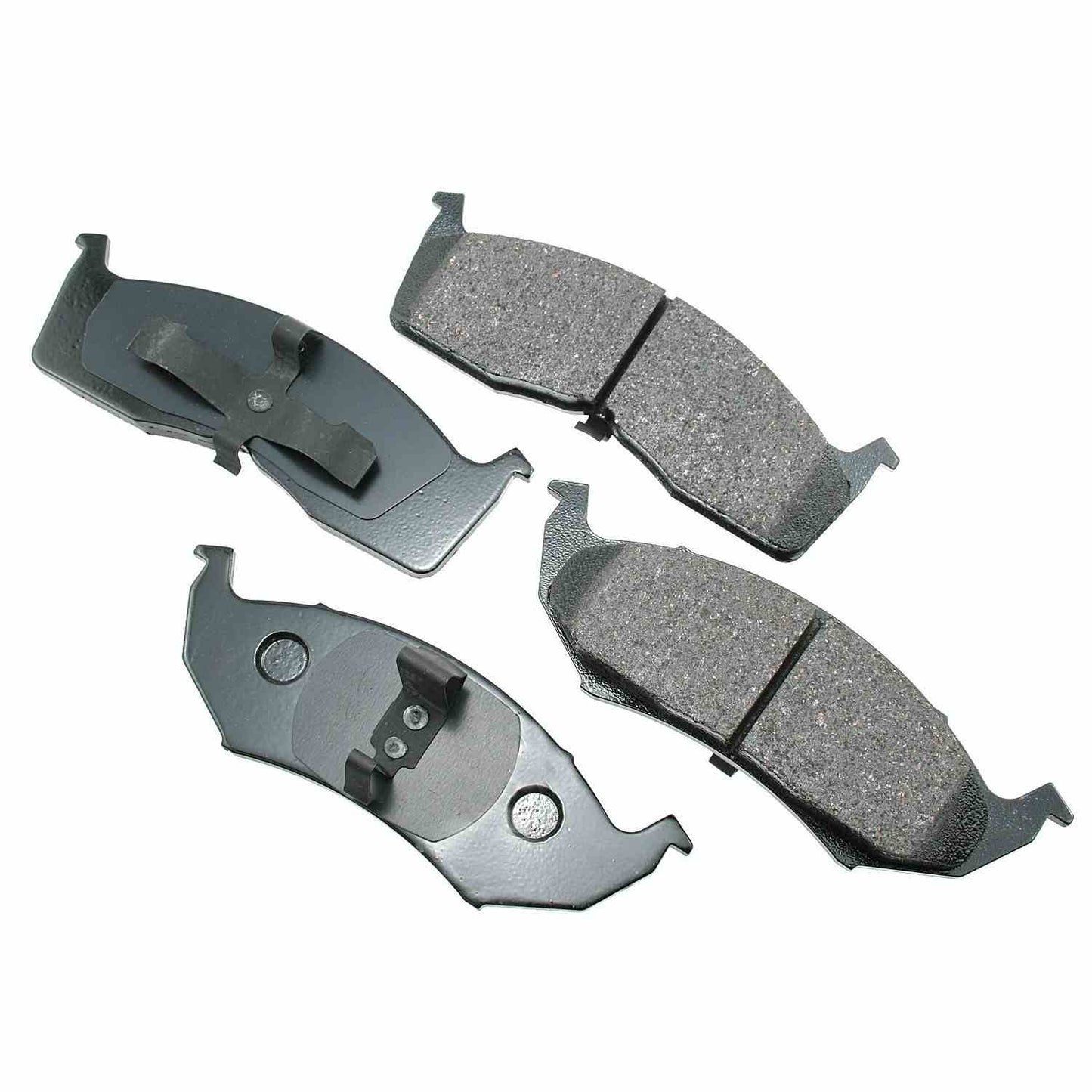 Front View of Front Disc Brake Pad Set AKEBONO ACT642