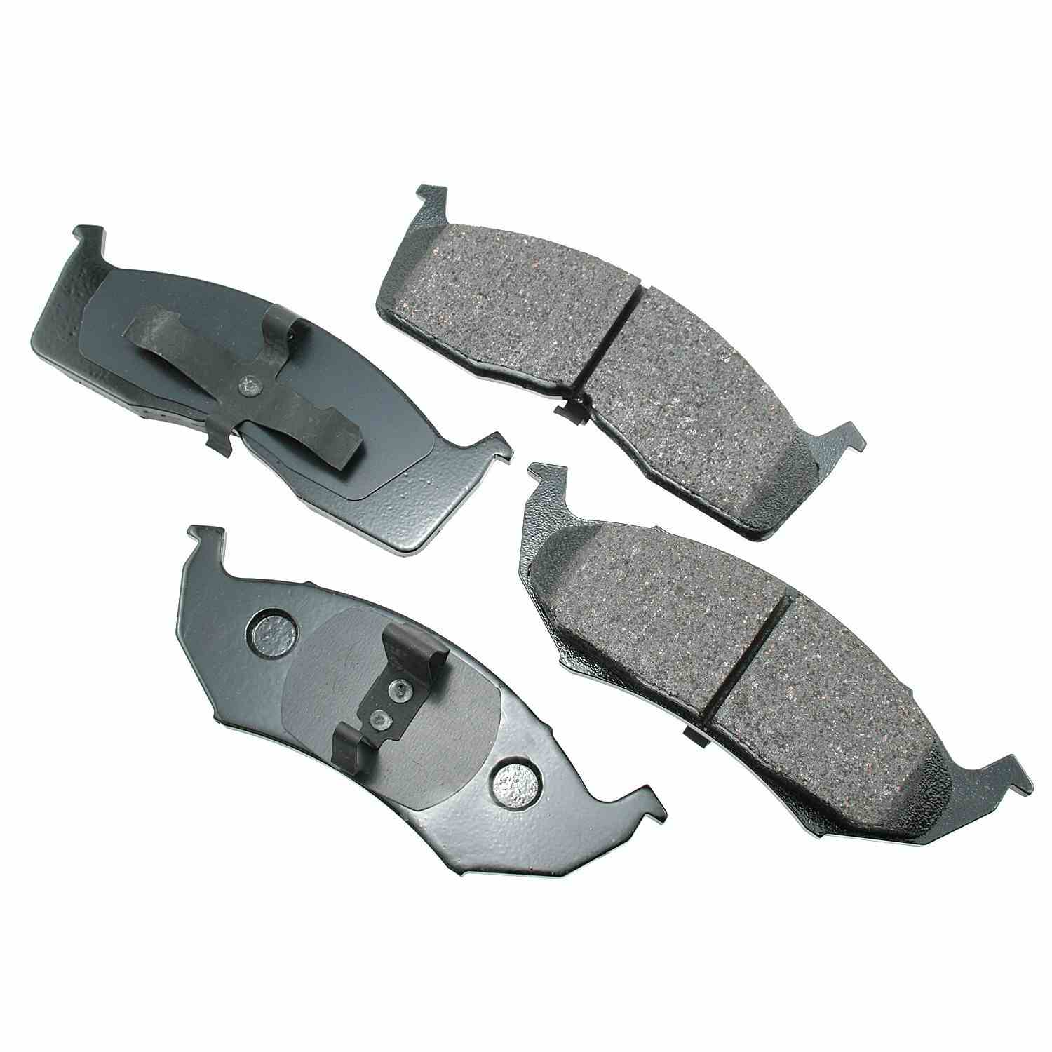 Front View of Front Disc Brake Pad Set AKEBONO ACT642