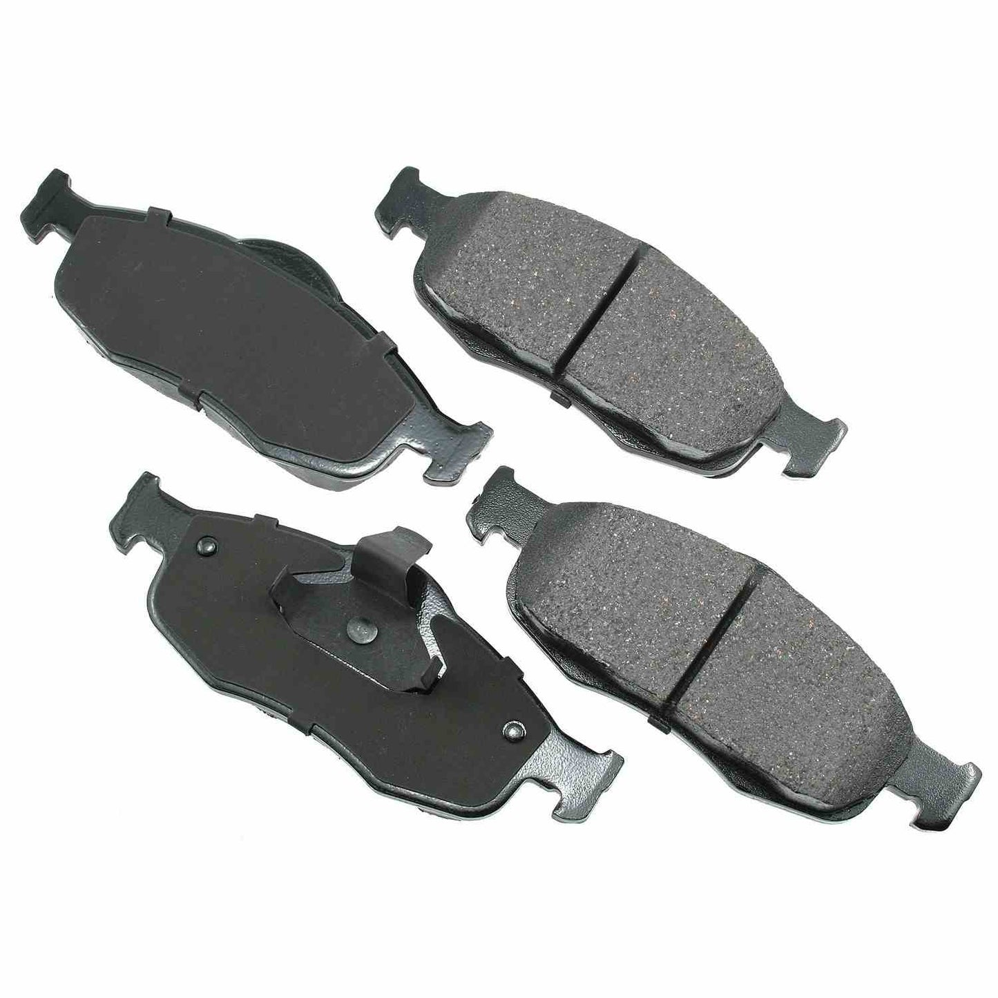 Front View of Front Disc Brake Pad Set AKEBONO ACT648