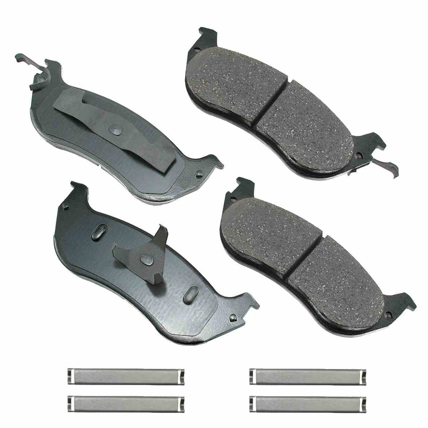 Front View of Rear Disc Brake Pad Set AKEBONO ACT674