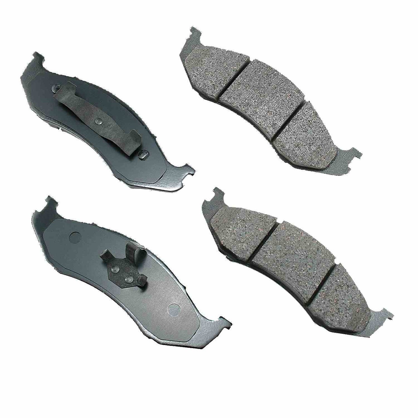 Front View of Front Disc Brake Pad Set AKEBONO ACT712