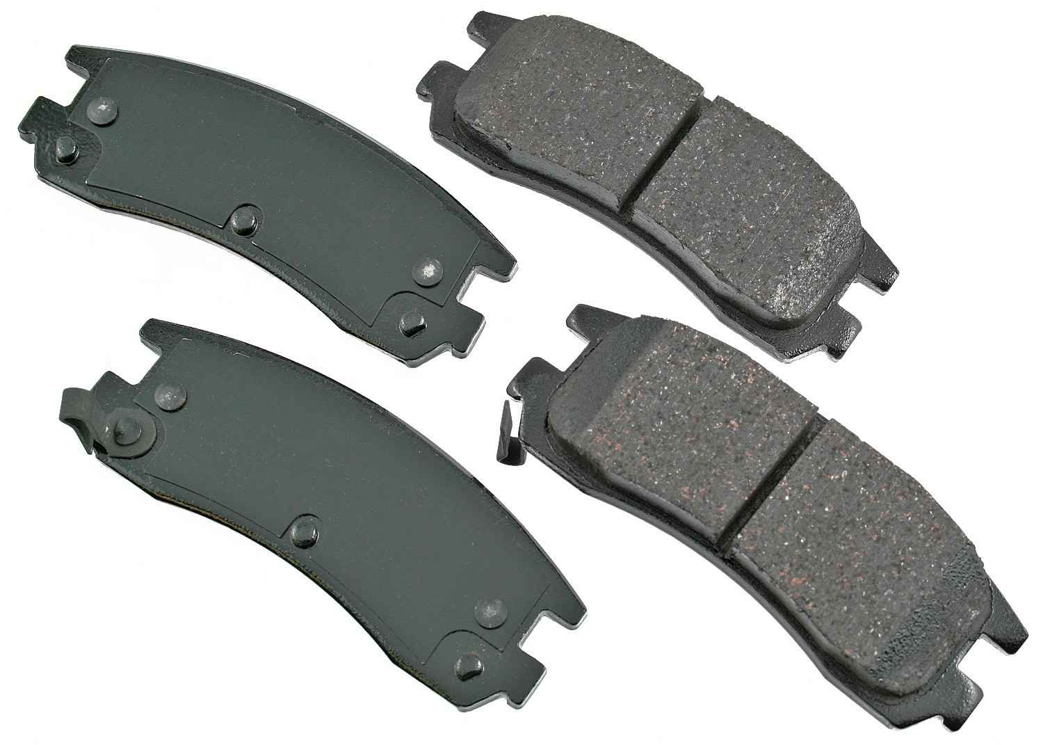 Front View of Rear Disc Brake Pad Set AKEBONO ACT714