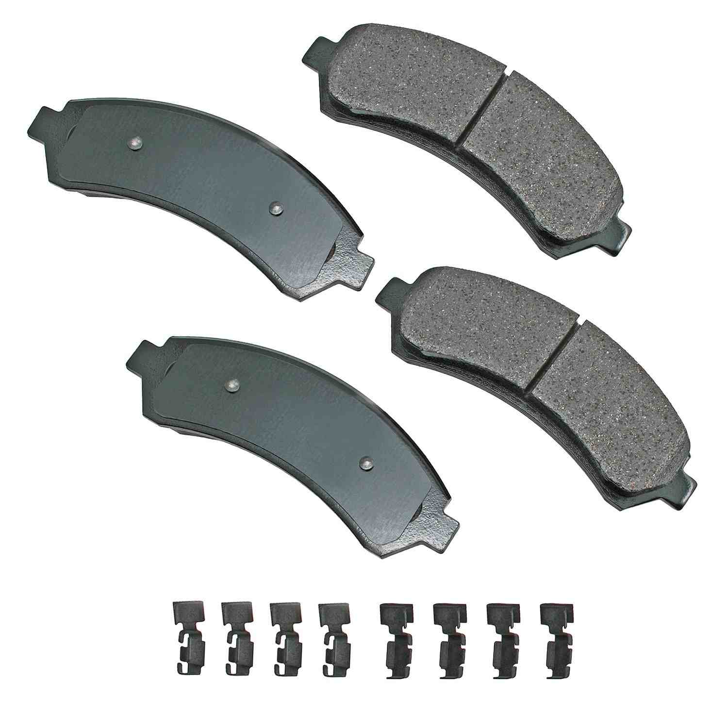 Front View of Front Disc Brake Pad Set AKEBONO ACT726