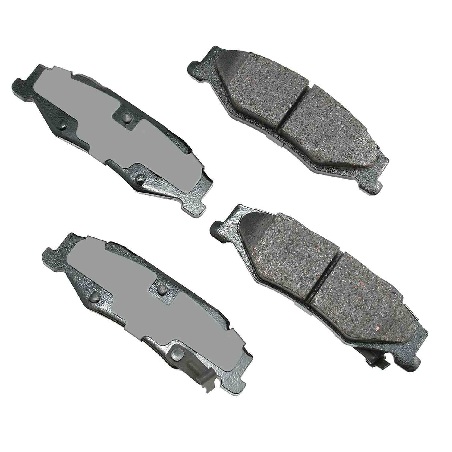 Front View of Rear Disc Brake Pad Set AKEBONO ACT732