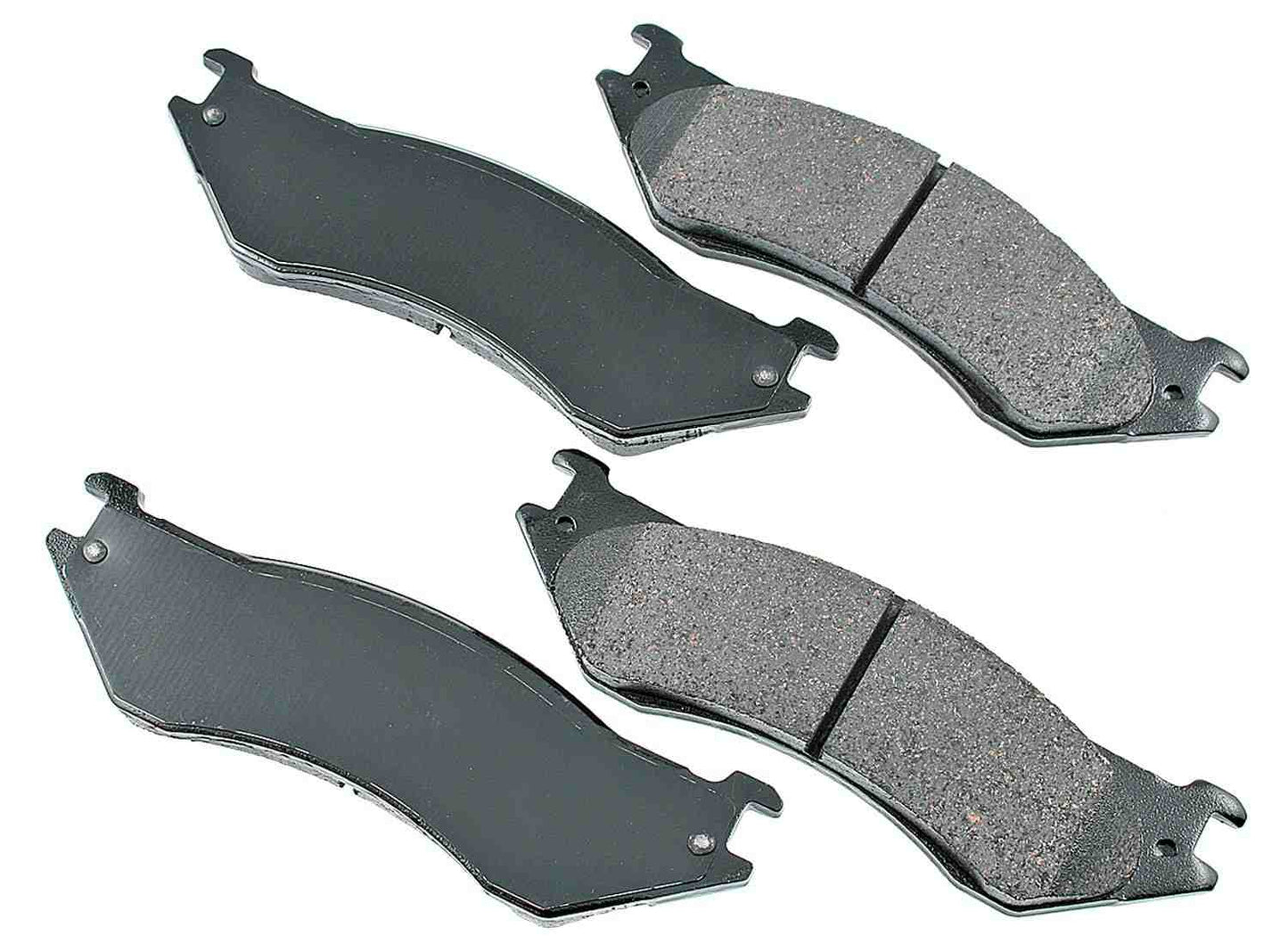 Front View of Front Disc Brake Pad Set AKEBONO ACT758