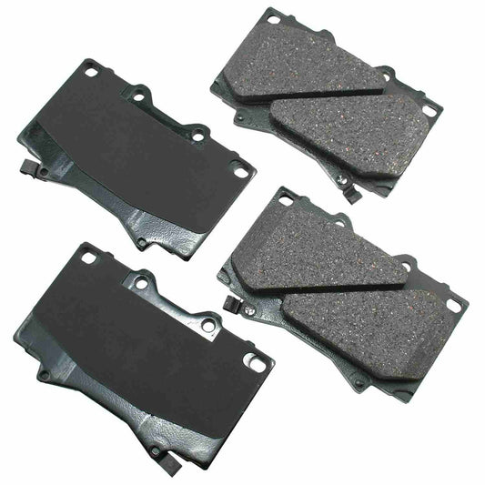 Front View of Front Disc Brake Pad Set AKEBONO ACT772