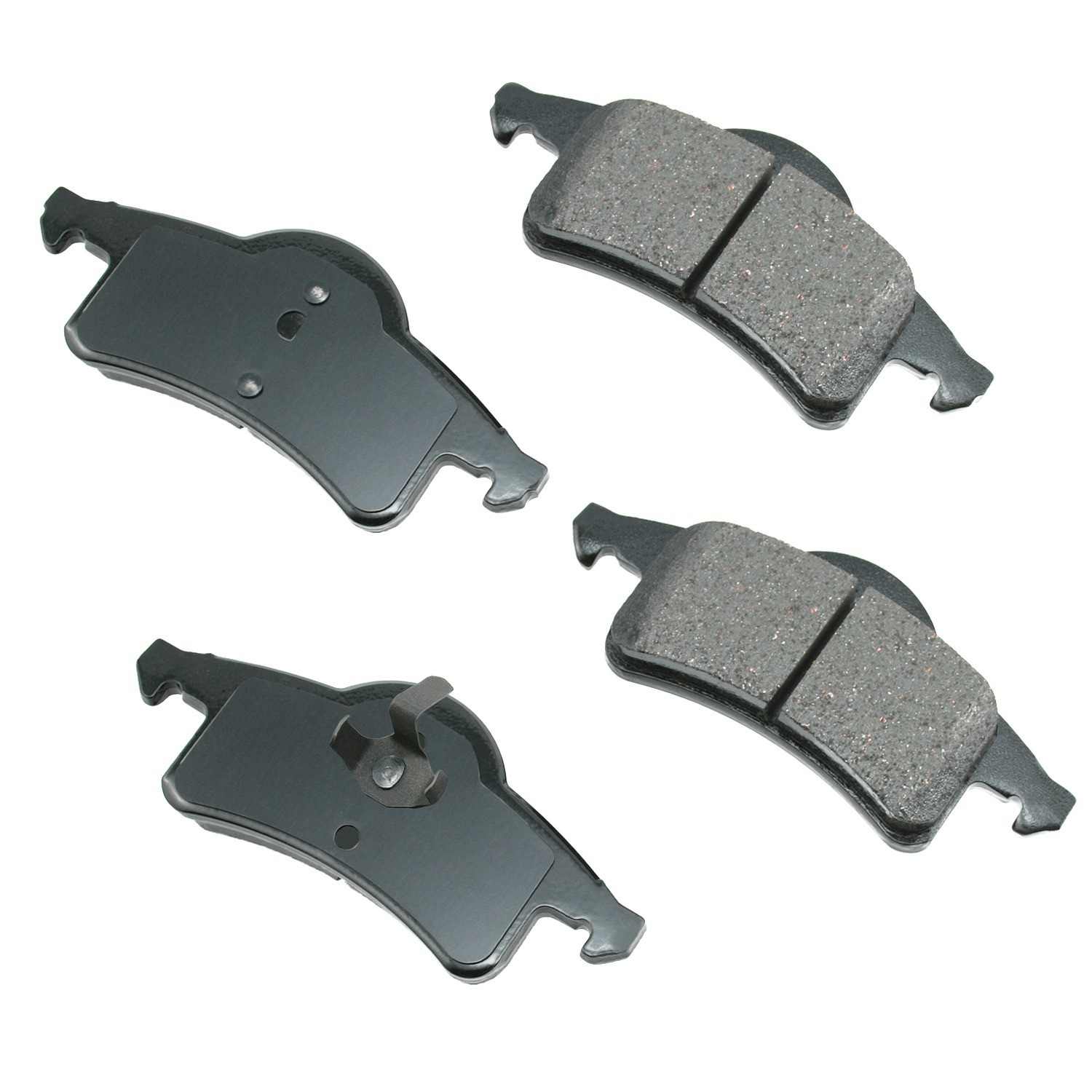 Front View of Rear Disc Brake Pad Set AKEBONO ACT791