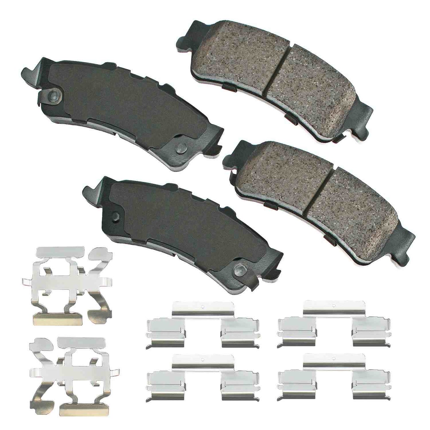 Front View of Rear Disc Brake Pad Set AKEBONO ACT792