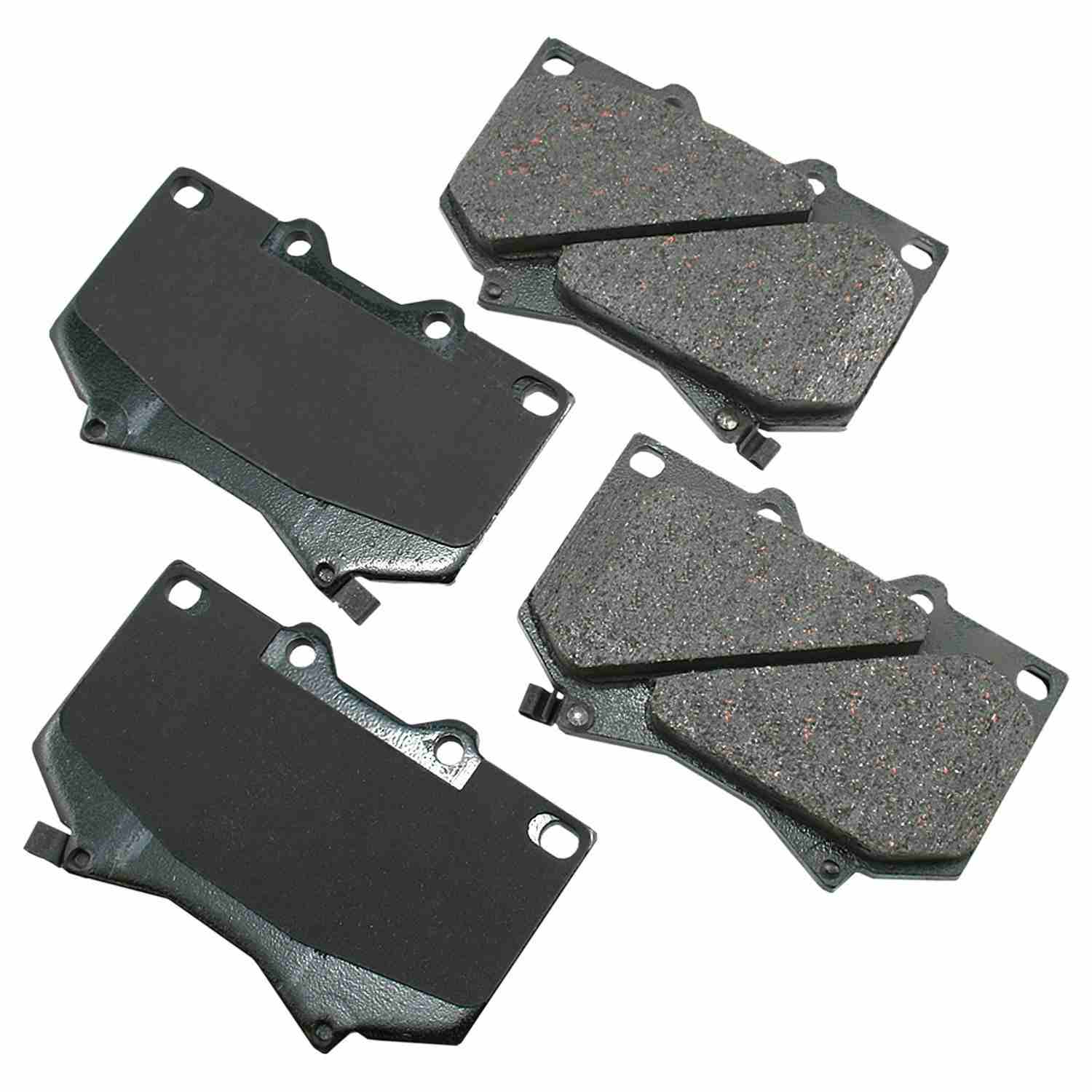 Front View of Front Disc Brake Pad Set AKEBONO ACT812