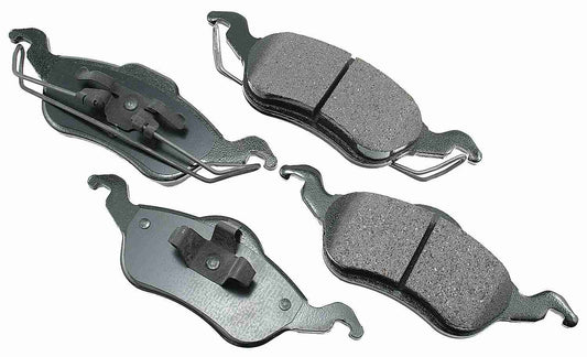 Front View of Front Disc Brake Pad Set AKEBONO ACT816