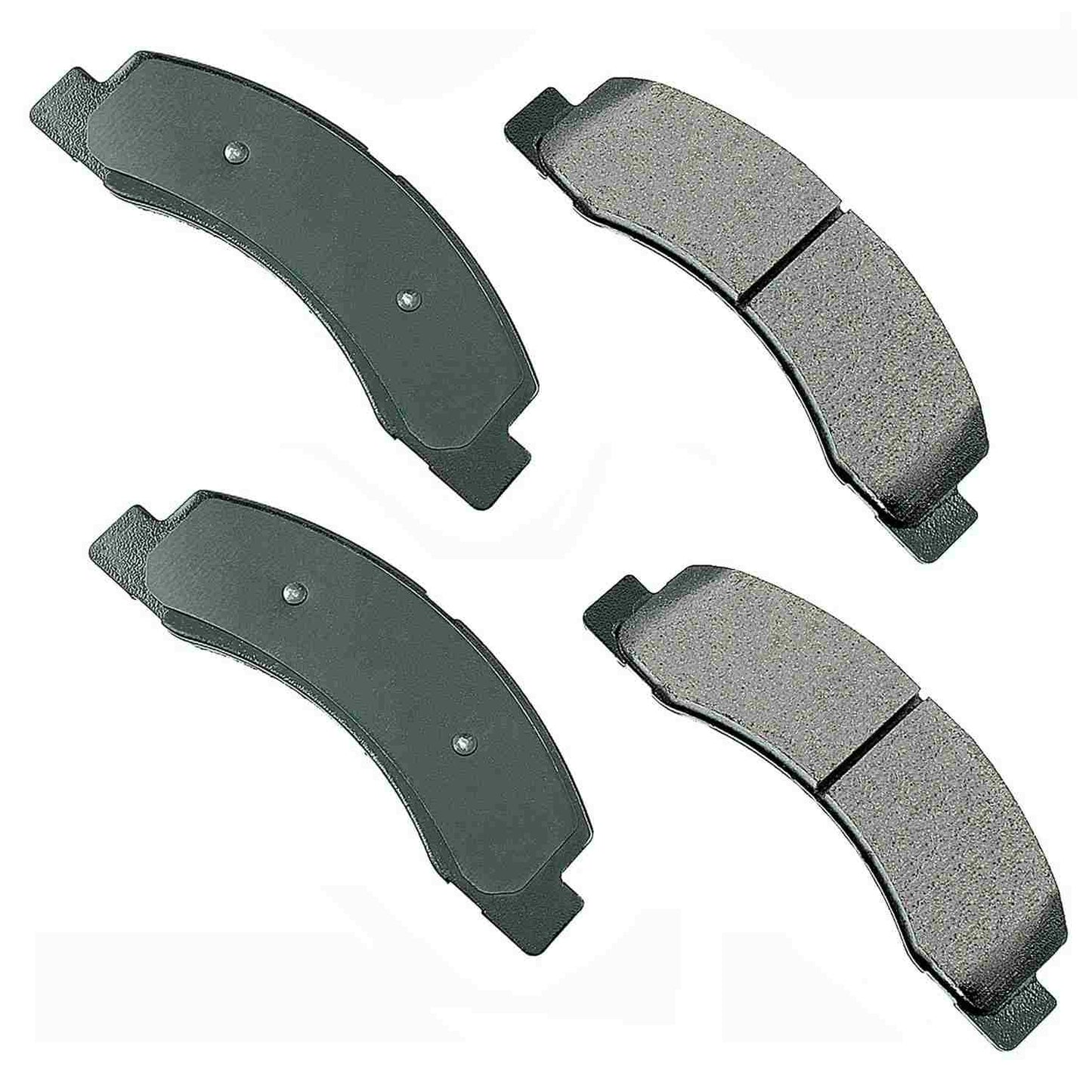 Front View of Front Disc Brake Pad Set AKEBONO ACT824