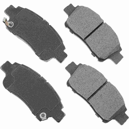 Front View of Front Disc Brake Pad Set AKEBONO ACT831