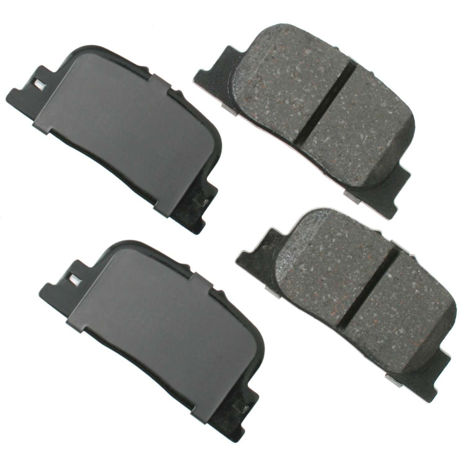 Front View of Rear Disc Brake Pad Set AKEBONO ACT835