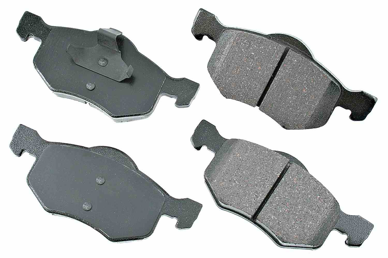 Front View of Front Disc Brake Pad Set AKEBONO ACT843