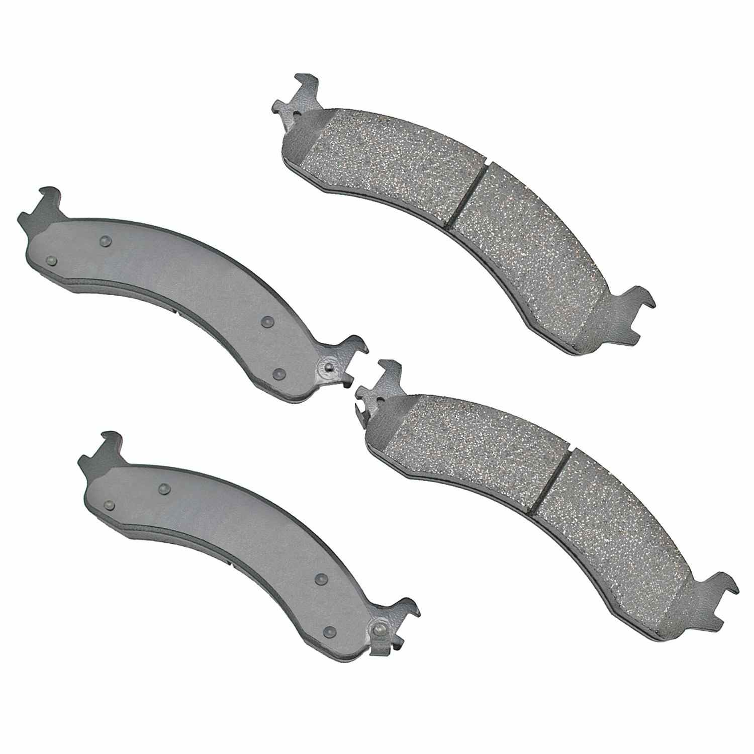 Front View of Front Disc Brake Pad Set AKEBONO ACT859