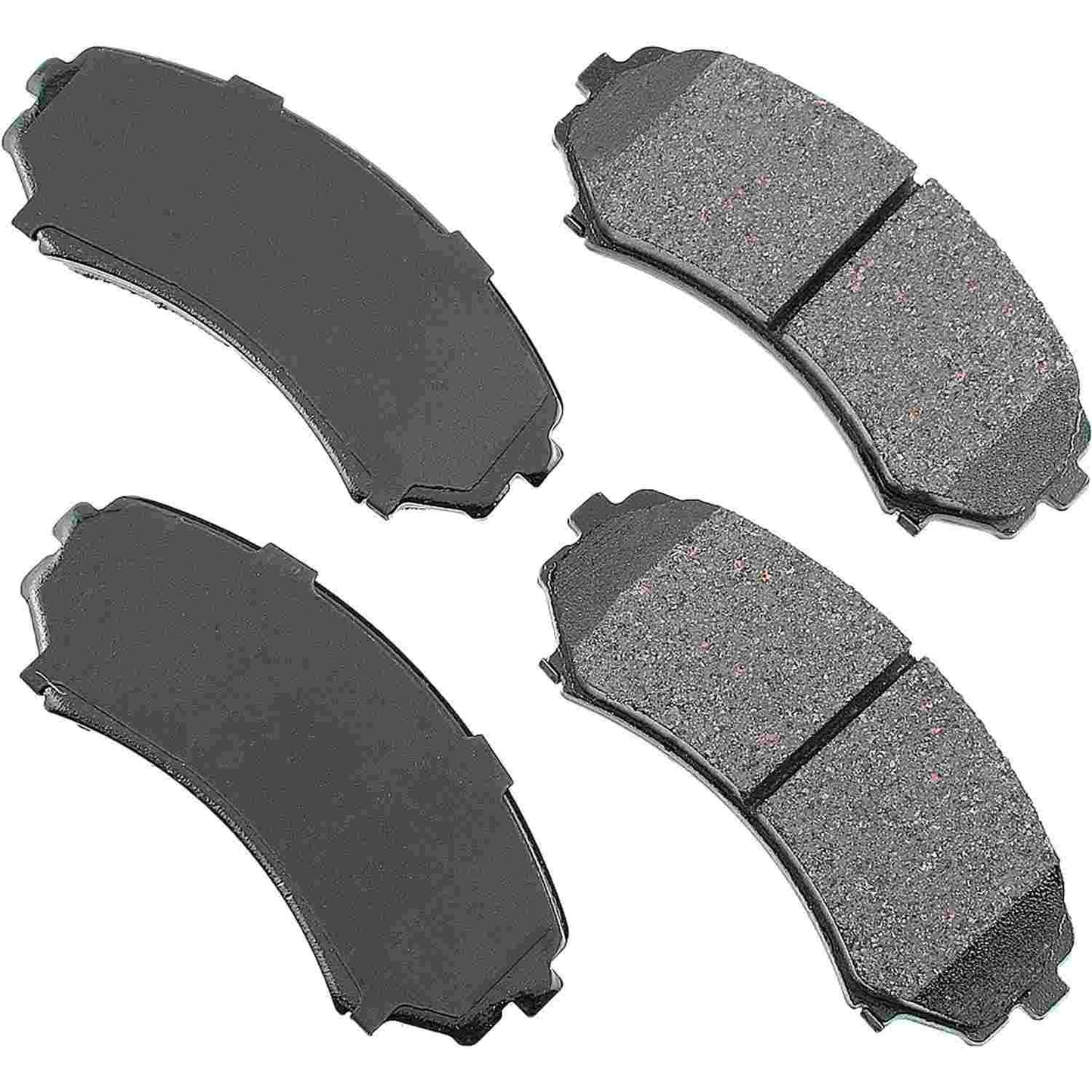 Front View of Front Disc Brake Pad Set AKEBONO ACT867