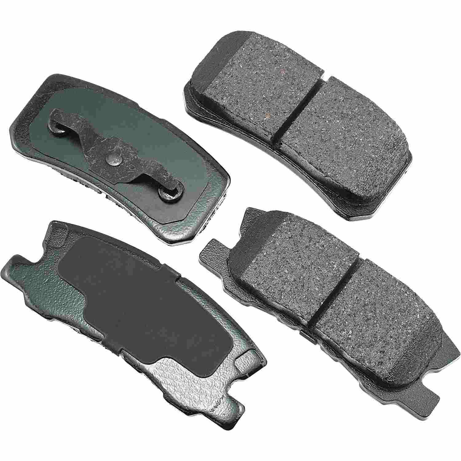 Front View of Rear Disc Brake Pad Set AKEBONO ACT868