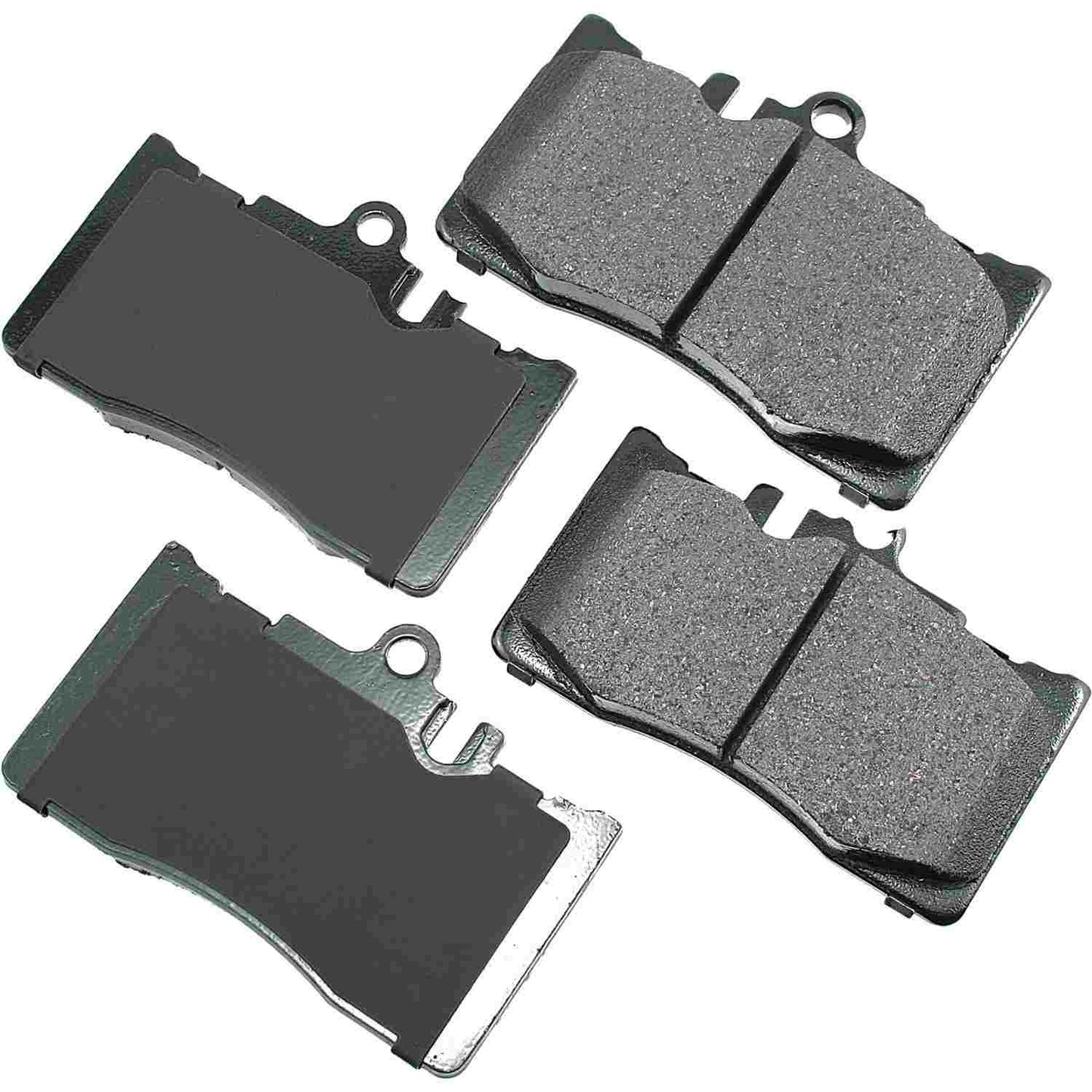 Front View of Front Disc Brake Pad Set AKEBONO ACT870