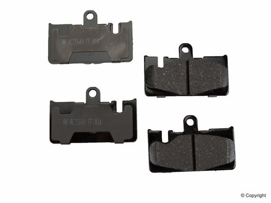 Top View of Rear Disc Brake Pad Set AKEBONO ACT871