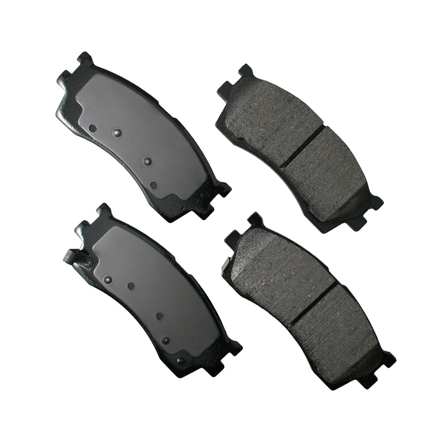 Front View of Front Disc Brake Pad Set AKEBONO ACT889