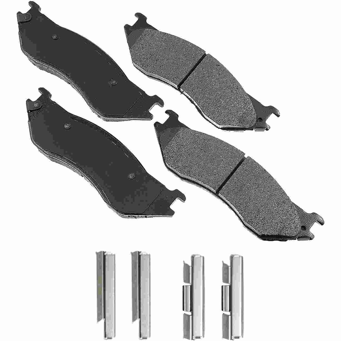 Front View of Front Disc Brake Pad Set AKEBONO ACT897