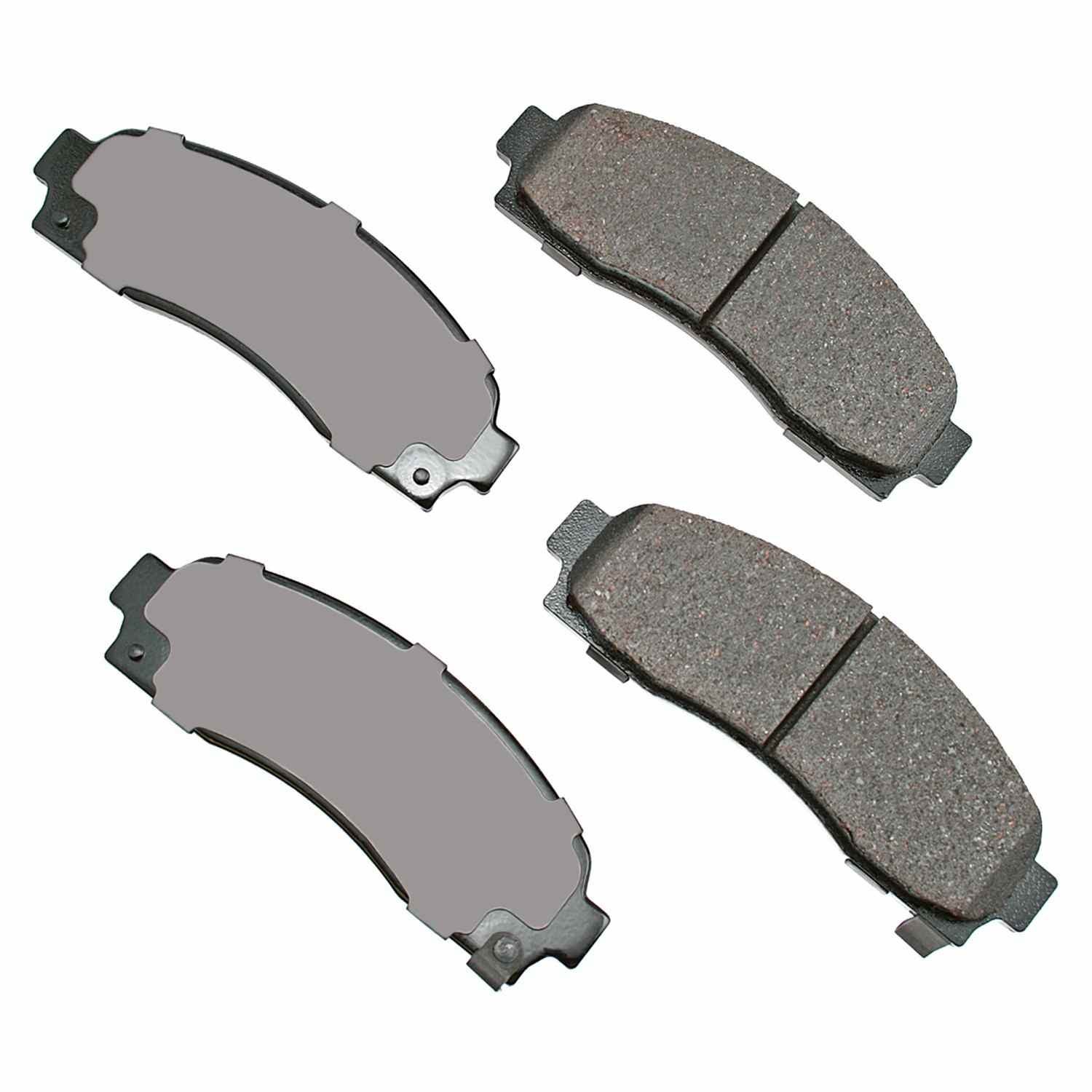 Front View of Front Disc Brake Pad Set AKEBONO ACT913