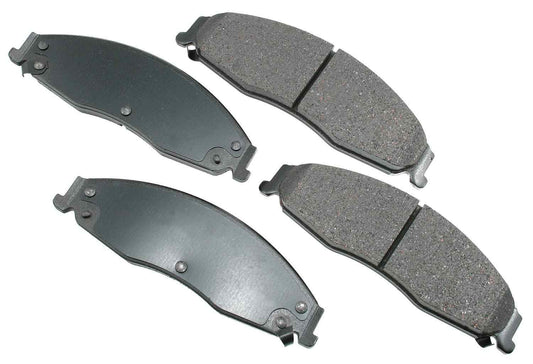 Front View of Front Disc Brake Pad Set AKEBONO ACT921