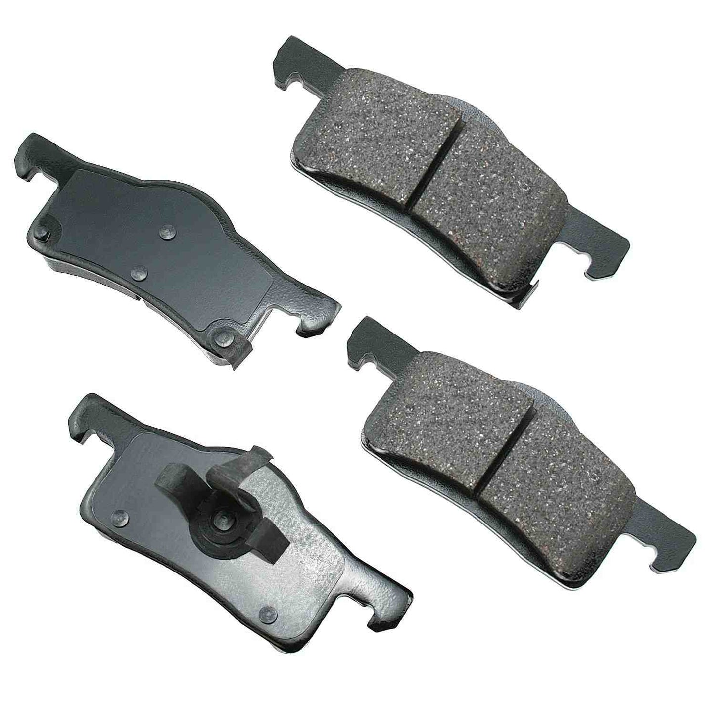 Front View of Rear Disc Brake Pad Set AKEBONO ACT935