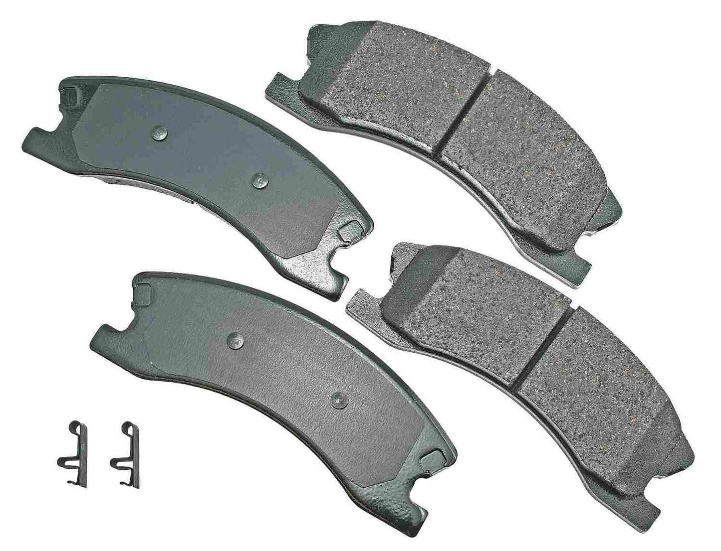 Front View of Front Disc Brake Pad Set AKEBONO ACT945