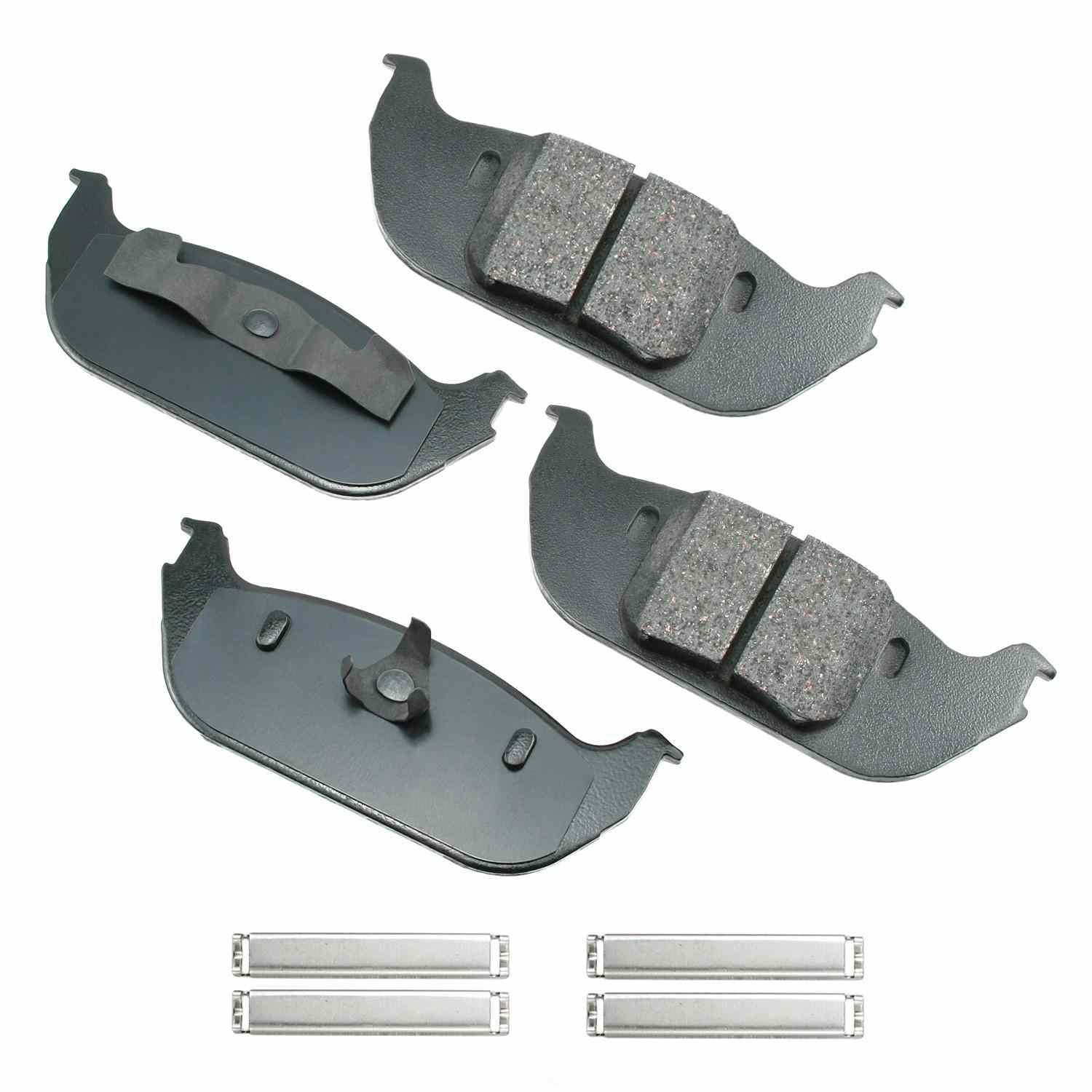 Front View of Rear Disc Brake Pad Set AKEBONO ACT952