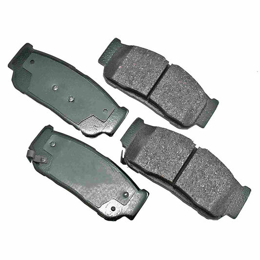 Front View of Rear Disc Brake Pad Set AKEBONO ACT954