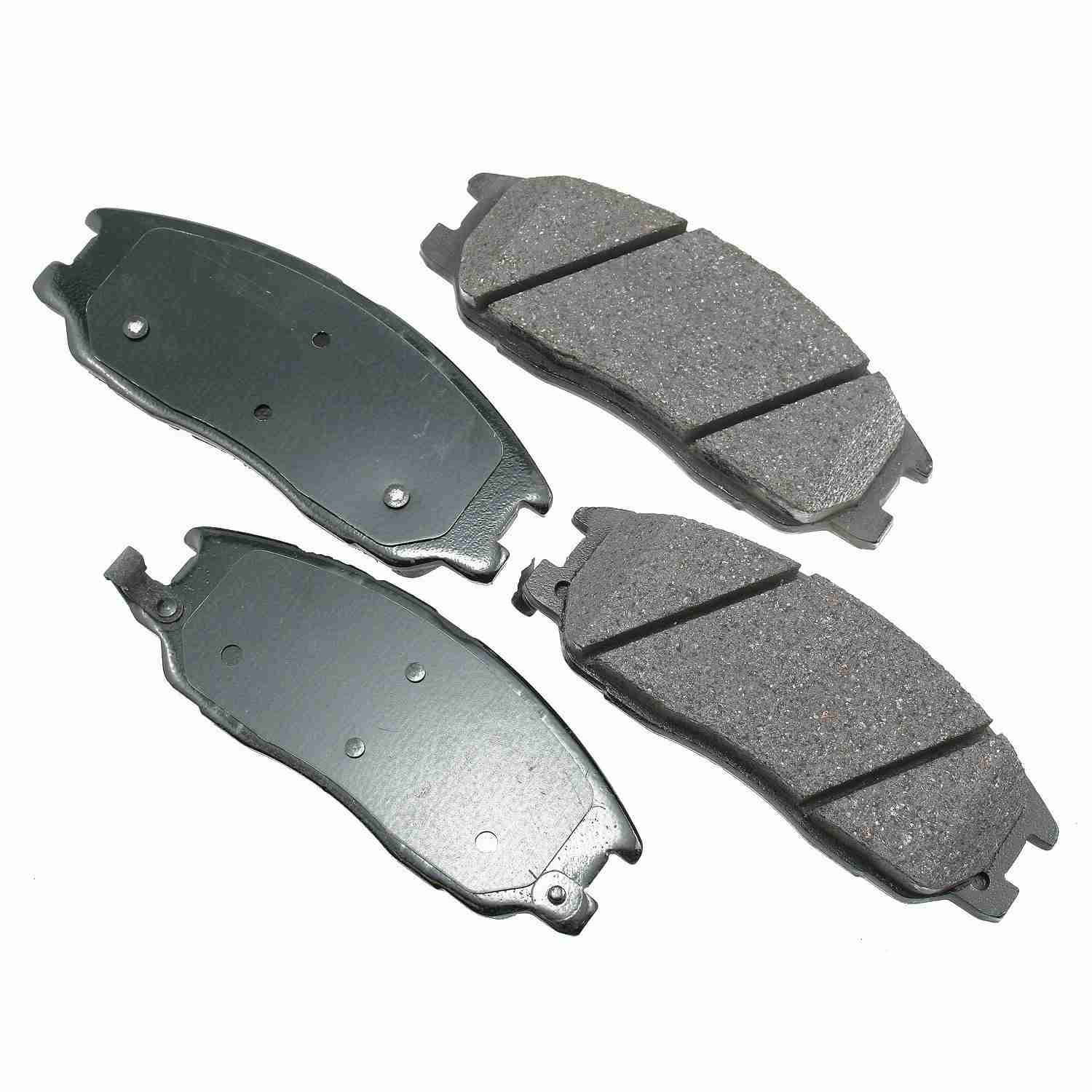 Front View of Front Disc Brake Pad Set AKEBONO ACT955