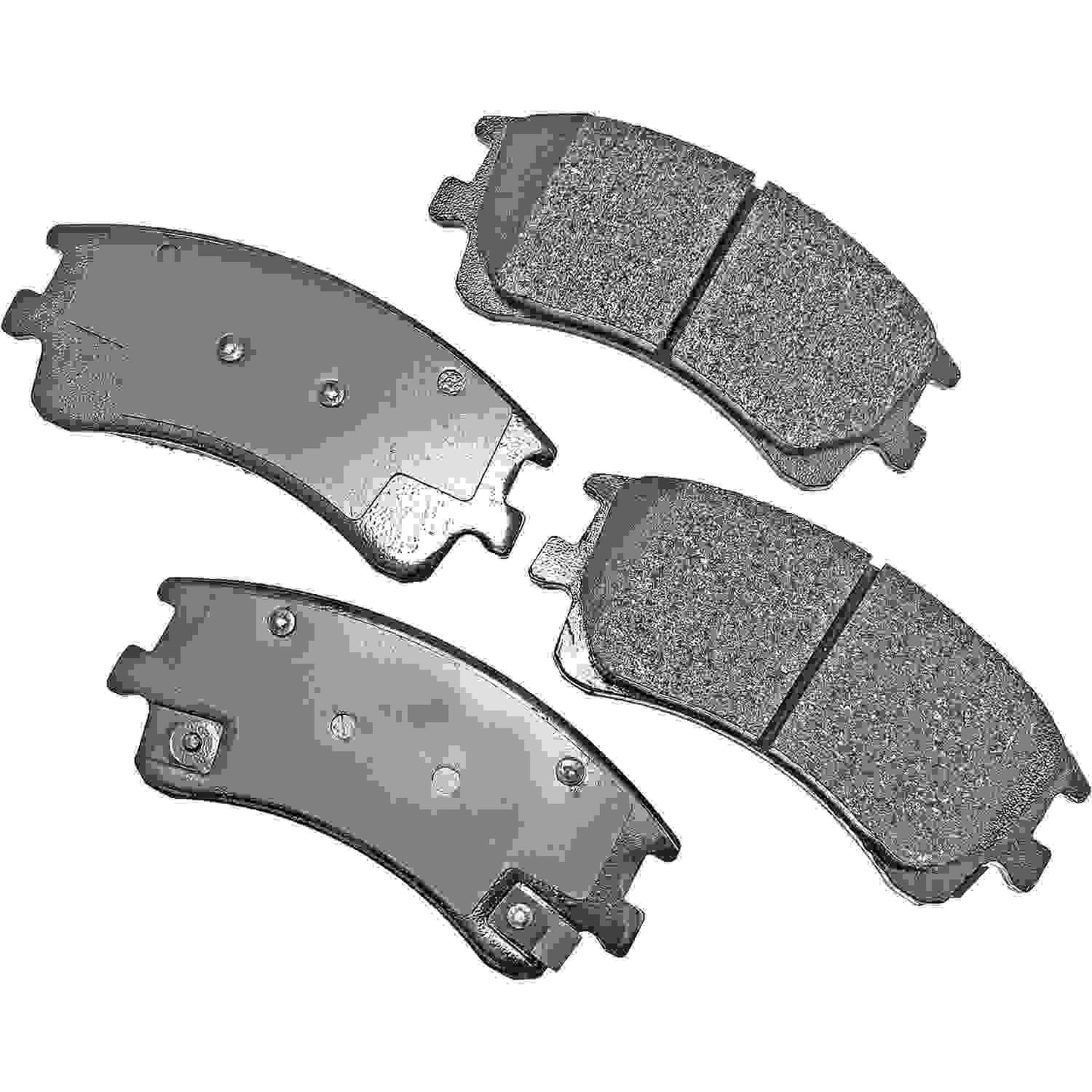 Front View of Front Disc Brake Pad Set AKEBONO ACT957