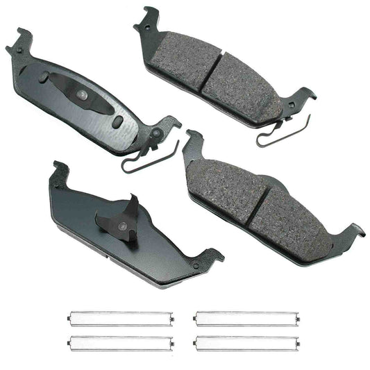 Front View of Rear Disc Brake Pad Set AKEBONO ACT963