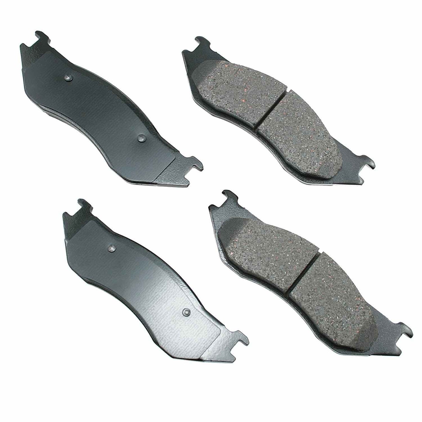 Front View of Front Disc Brake Pad Set AKEBONO ACT966