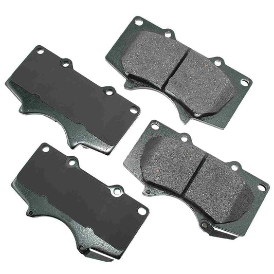 Front View of Front Disc Brake Pad Set AKEBONO ACT976