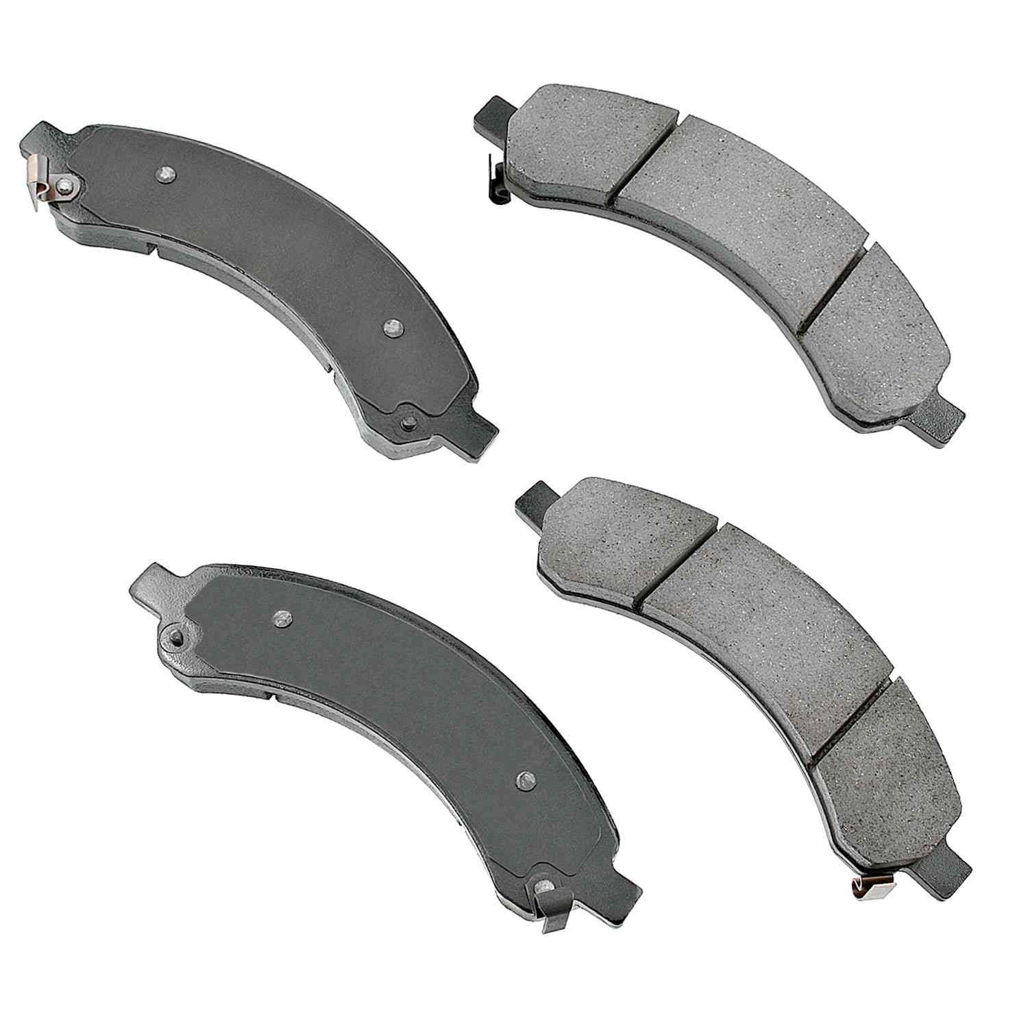 Front View of Rear Disc Brake Pad Set AKEBONO ACT989