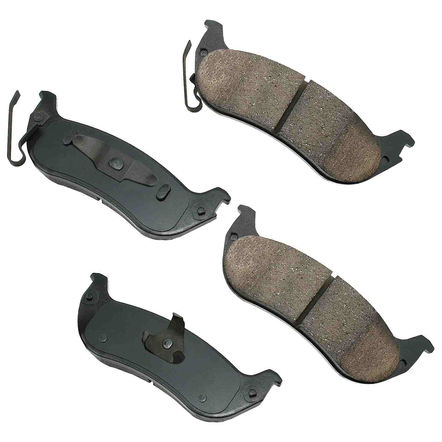 Front View of Rear Disc Brake Pad Set AKEBONO ACT998