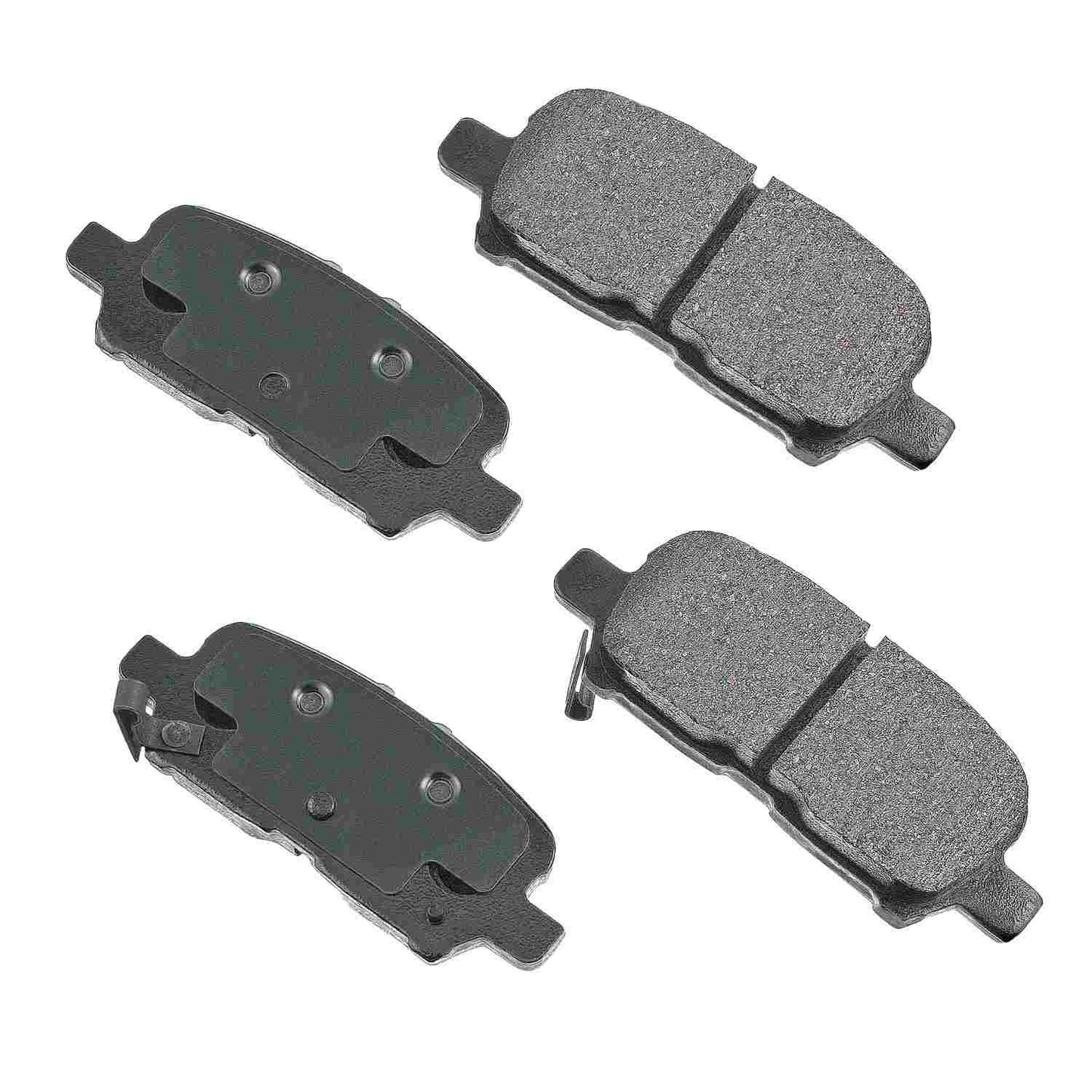 Front View of Rear Disc Brake Pad Set AKEBONO ACT999