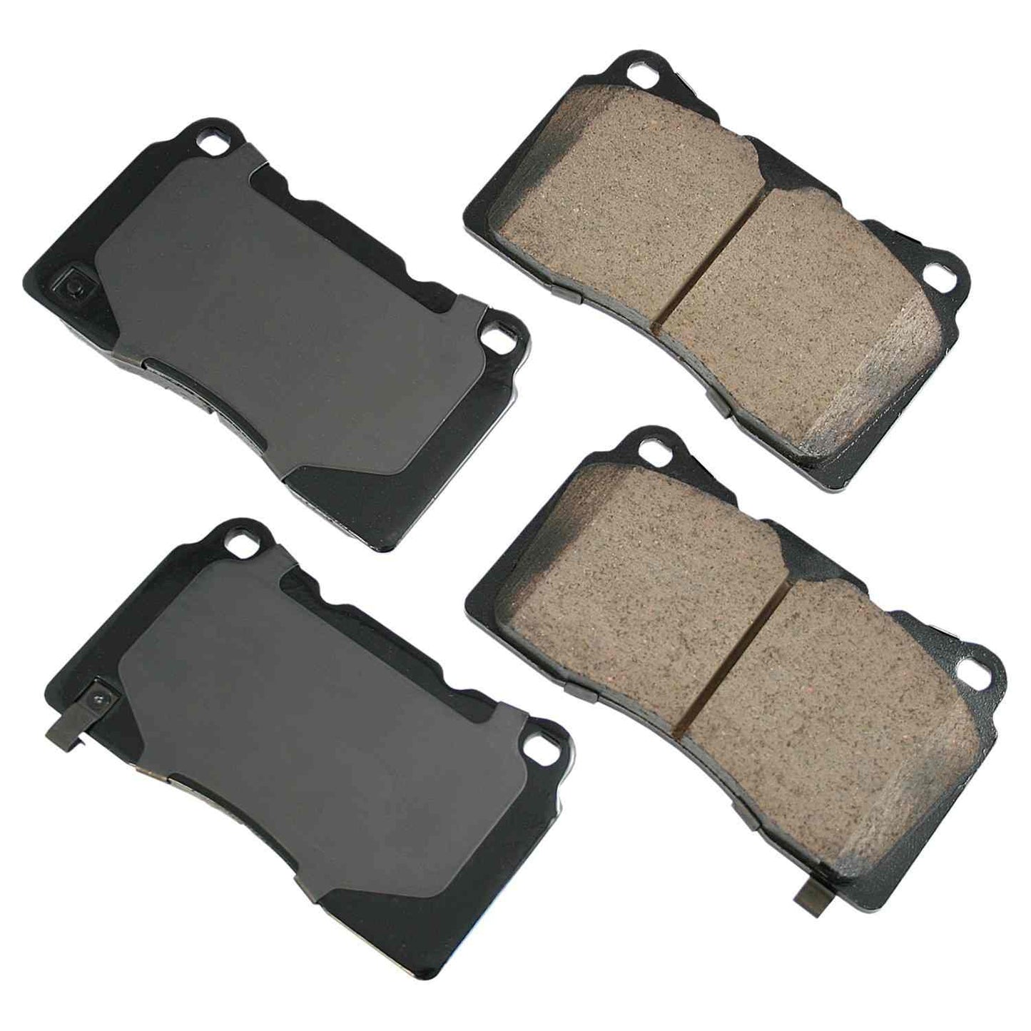 Front View of Front Disc Brake Pad Set AKEBONO ASP1001