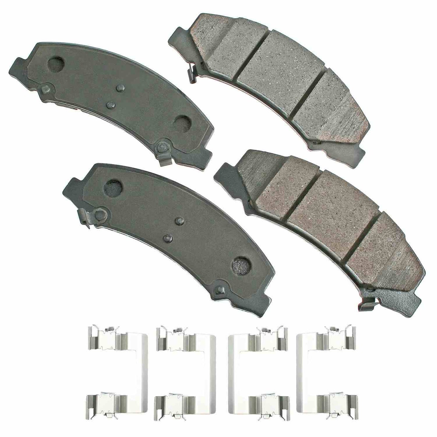 Front View of Front Disc Brake Pad Set AKEBONO ASP1159