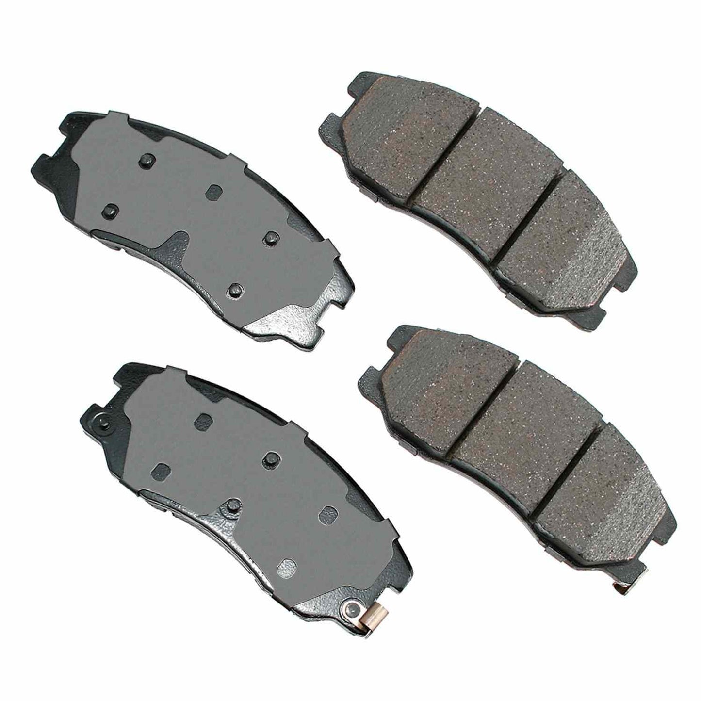 Front View of Front Disc Brake Pad Set AKEBONO ASP1264