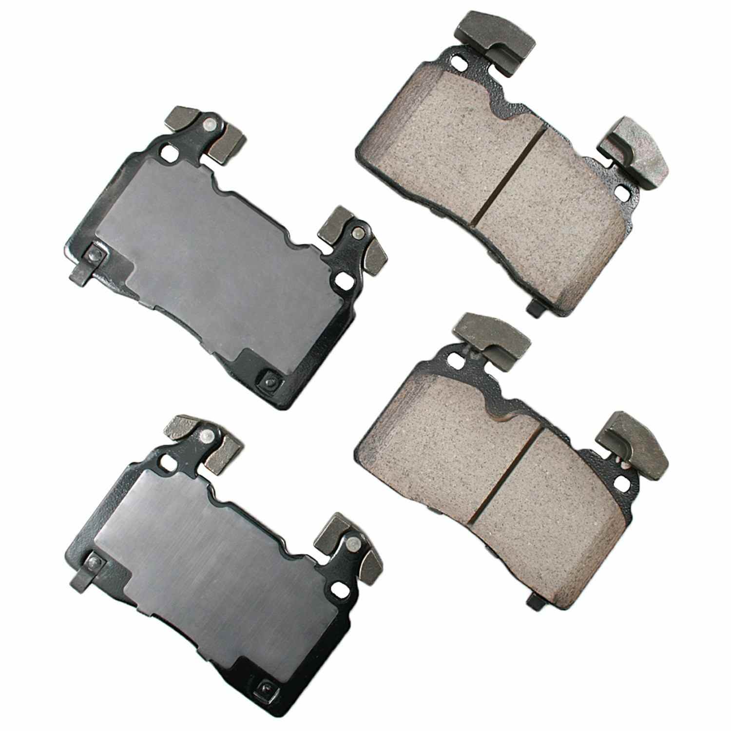 Front View of Front Disc Brake Pad Set AKEBONO ASP1474