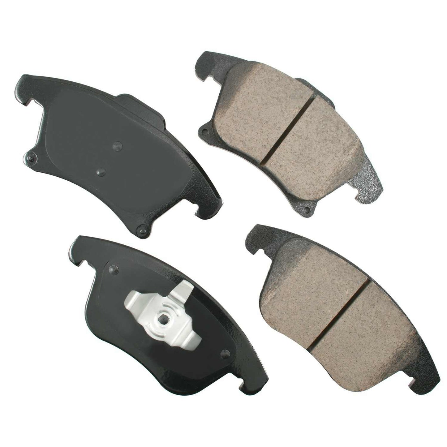 Front View of Front Disc Brake Pad Set AKEBONO ASP1653