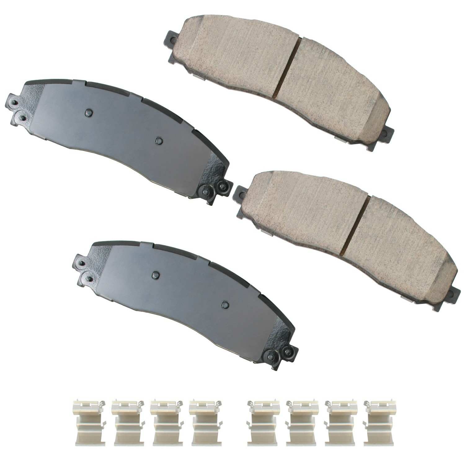 Front View of Rear Disc Brake Pad Set AKEBONO ASP1691