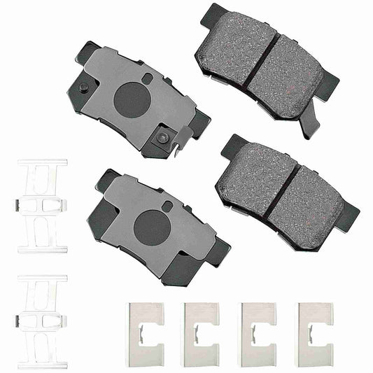 Front View of Rear Disc Brake Pad Set AKEBONO ASP536A