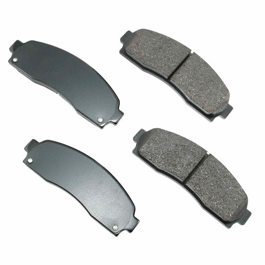 Front View of Front Disc Brake Pad Set AKEBONO ASP833